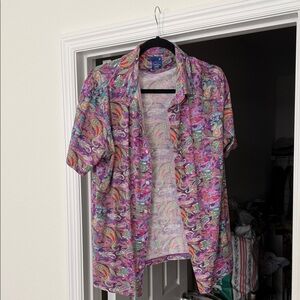 Michaels Multicolor Paisley Dress Shirt
